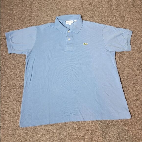 Lacoste Men’s Golf Polo Shirt Fit Size 6 US XL Blue Classic Short Sleeve - Picture 1 of 10
